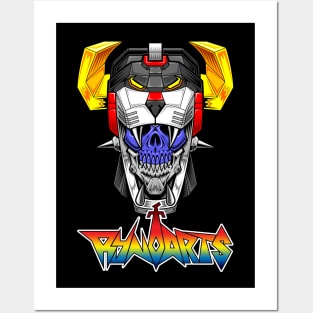 SkulliTron with RynoArts logo Posters and Art